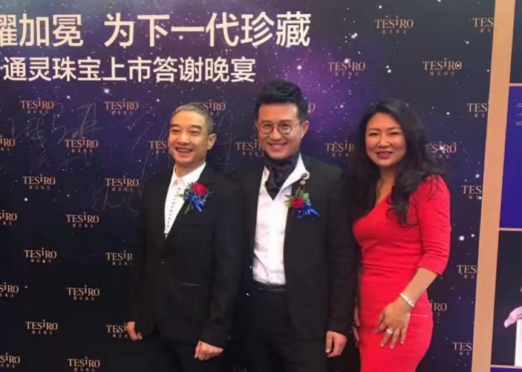 With Leysen Tesiro co-founder Ma Jun (left) and CEO Shen Dongjun (center)