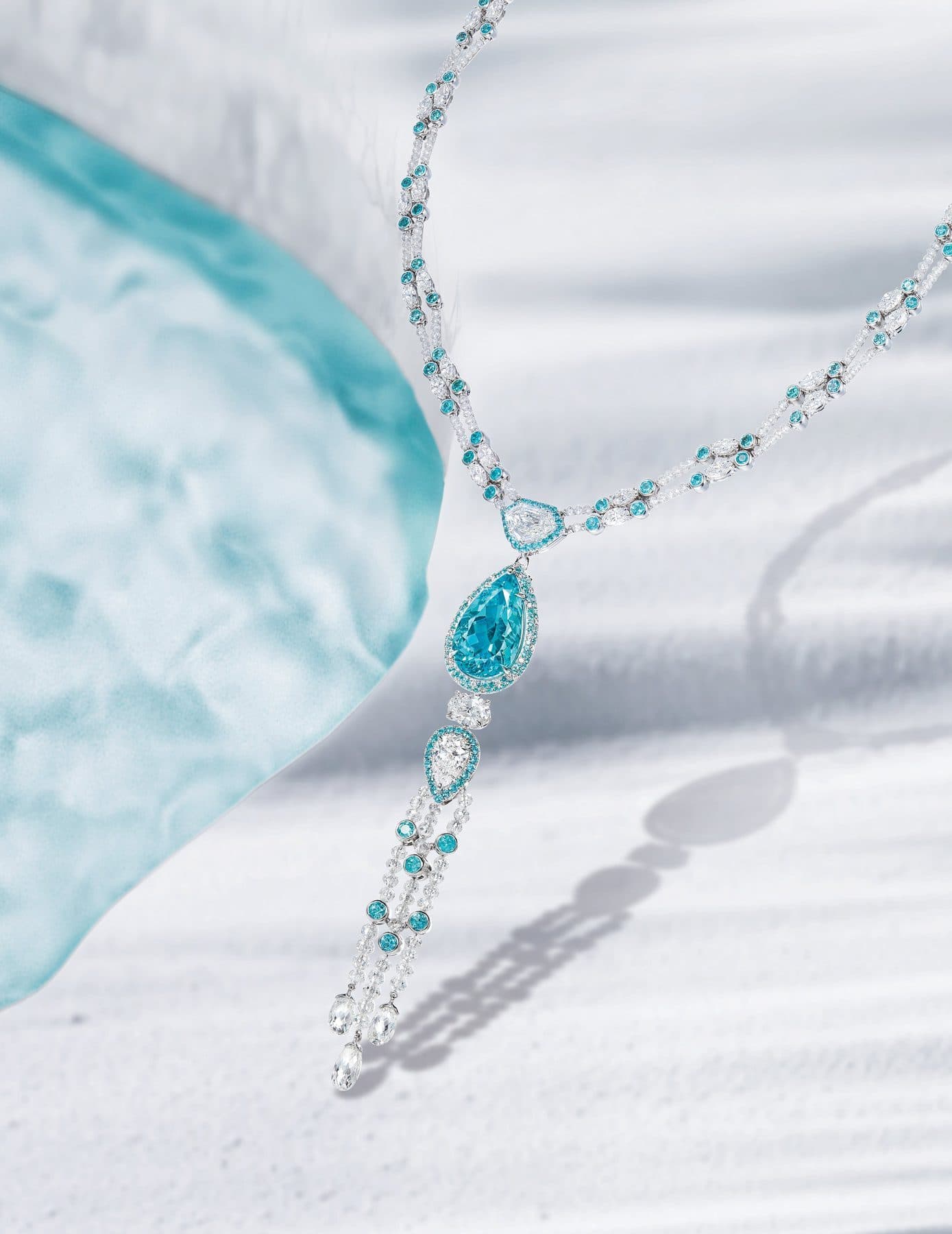 Paraíba Tourmaline & Diamond Necklace