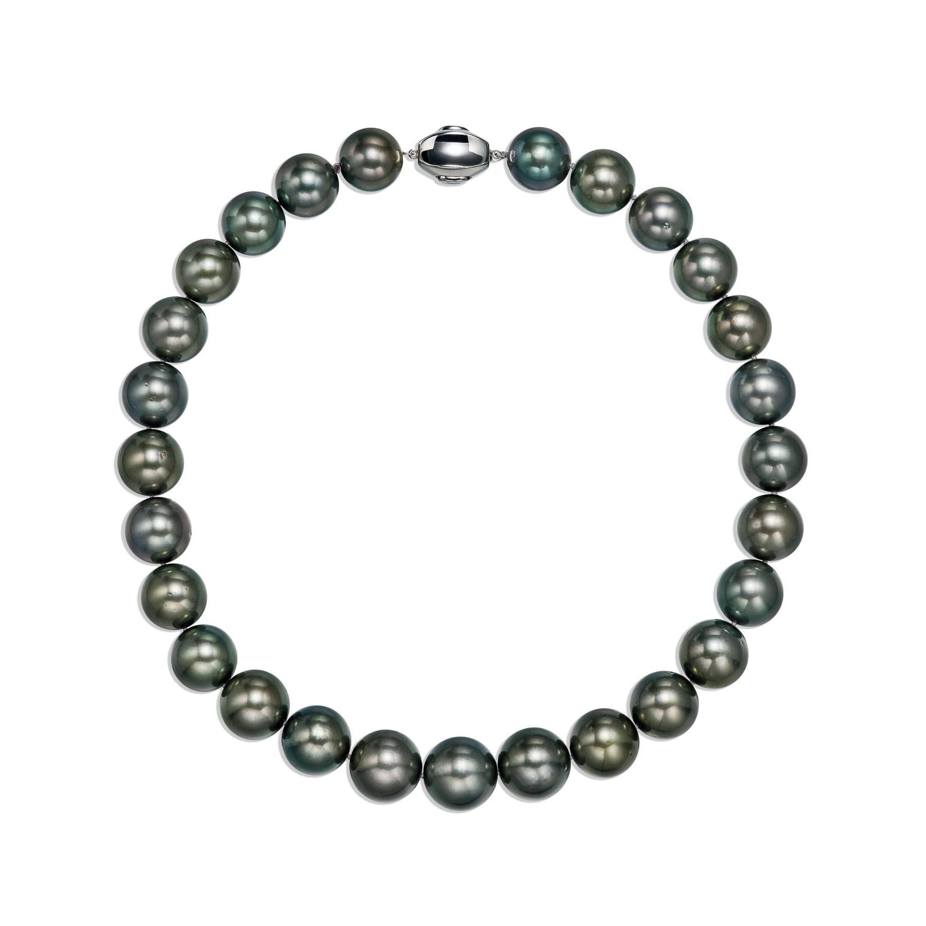 27 Tahitian Black Pearl Long Strand