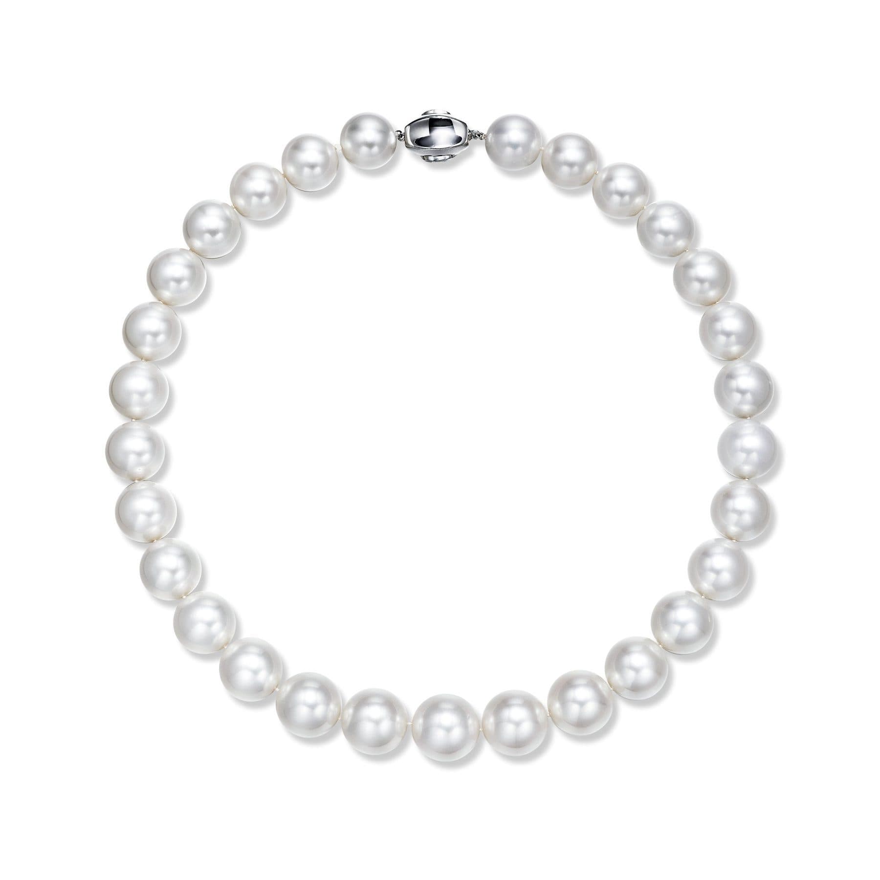 29 South Sea White Pearl Long Strand