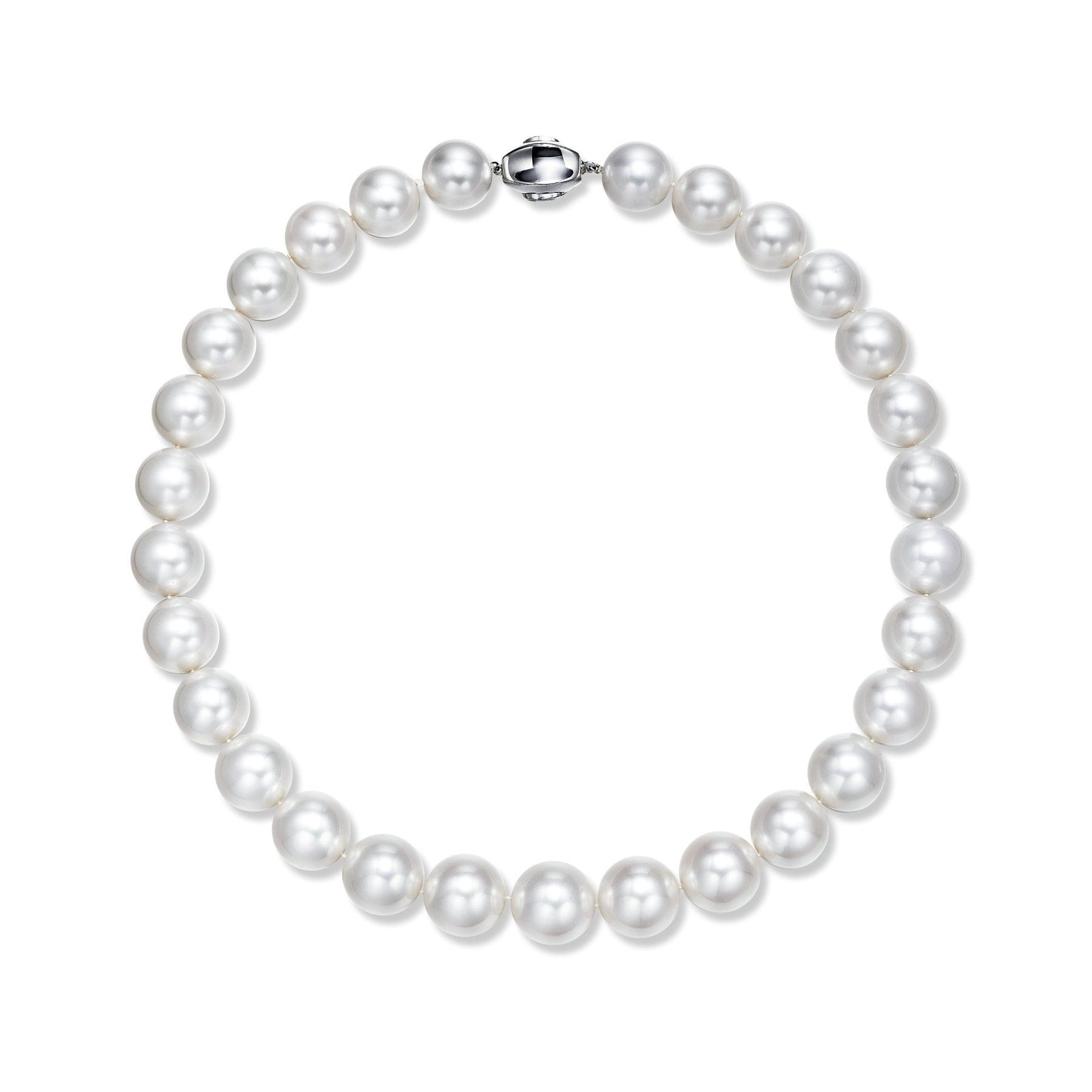 29 South Sea White Pearl Long Strand