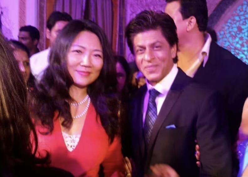 With Shah Rukh Khan — one of the world's most influential film stars